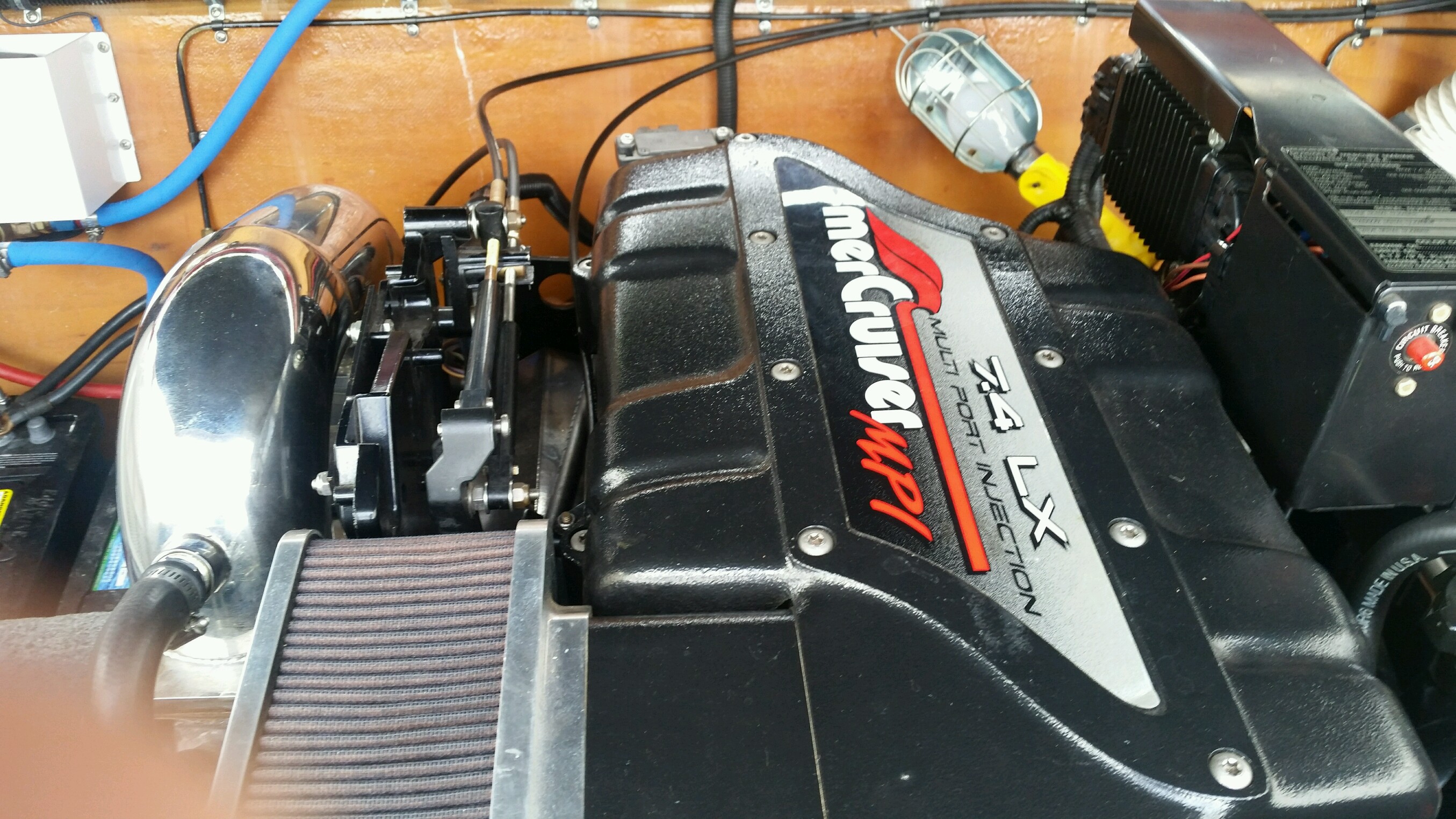 Marine engine bay